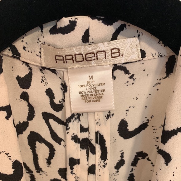 Black and white leopard crop blazer - Picture 3 of 3